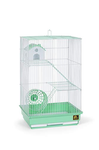 Prevue Pet Products Three-Story Hamster & Gerbil Cage Green & White SP2030GR