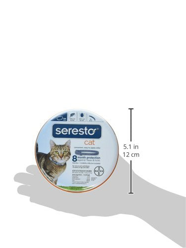 Seresto Flea and Tick Collar for Cats, 8-month Flea and Tick Collar for Cats