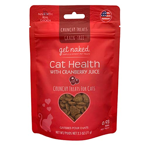 Get Naked Urinary Health Crunchy Treats For Cats, Cranberries, (1 Pouch), 2.5 Oz