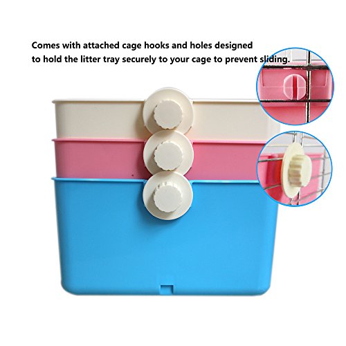 Pet Small Rat Toilet, Square Potty Trainer Corner Litter Bedding Box Pet Pan for Small Animal