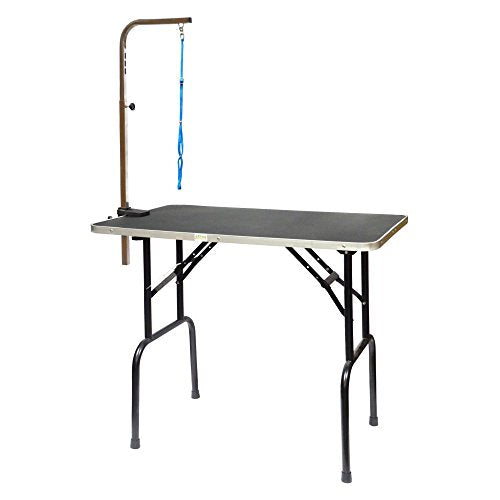 Go Pet Club Pet Dog Grooming Table with Arm, 30-Inch