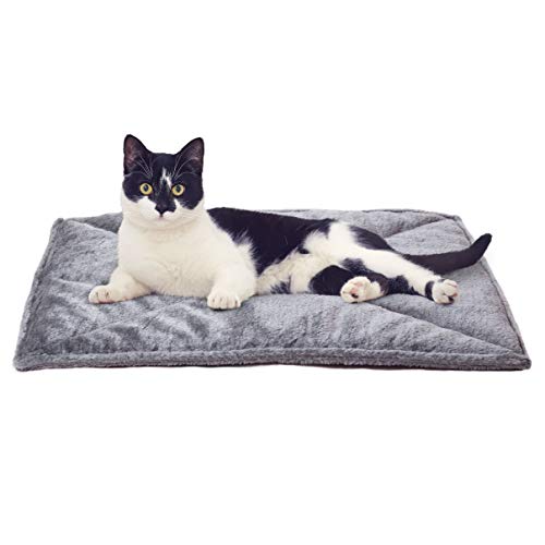 Pet Bed for Dogs and Cats, ThermaNAP Quilted Faux Fur Self-Warming Thermal Cushion Bed