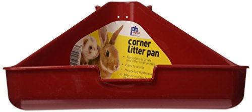 Prevue Pet Products SPV488 Rabbit and Ferret Corner Litter Pan, Colors Vary