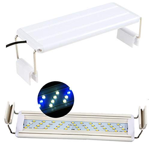 Bright Classic LED Aquarium Light, Reef Plant Fish Tank Light with Extendable Brackets