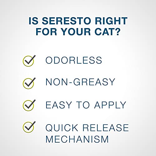 Seresto Flea and Tick Collar for Cats, 8-month Flea and Tick Collar for Cats