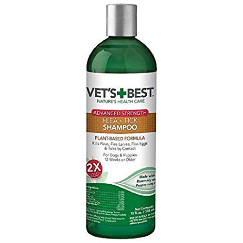 Vet’s Best Flea and Tick Advanced Strength Dog Shampoo, Flea Treatment for Dogs