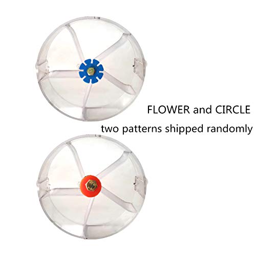 Bird Creative Foraging System Wheel Seed Food Ball Rotate Training Toy for Small and Medium Parrots Parakeet Cockatiel Conure (Transparent)