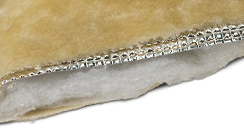 Furhaven Pet Bed for Dogs and Cats - ThermaNAP Quilted Faux Fur Self-Warming Thermal Cushion Bed Pad for Crates or Kennels, Washable, Gray, Small