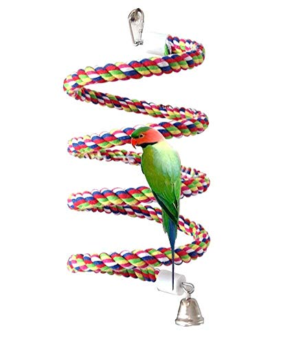 Petsvv Rope Bungee Bird Toy, Small