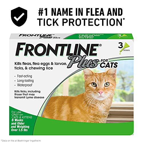 Frontline Plus Flea and Tick Treatment for Cats