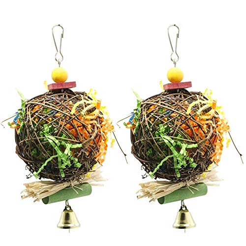 Bird Chewing Toys Foraging Shredder Toy Parrot Cage Shredder Toy Foraging Hanging Toy