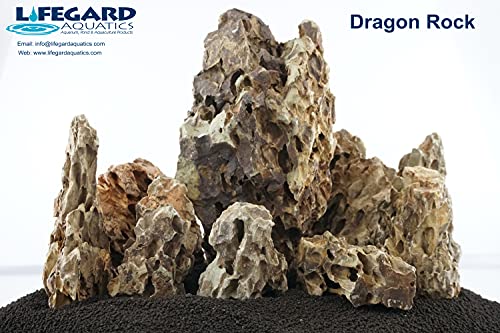 Lifegard Aquatics Aquascaping Dragon Ohko Rock Kit – Decorative Aquarium Rocks, Fish Tanks – 25 Gallon Kits