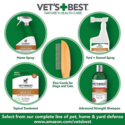 Vet's Best Flea and Tick Home Spray | Flea Treatment for Dogs and Home | Plant-Based Formula | 32 Ounces