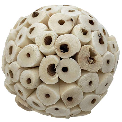 Bonka Bird Toys 1214 pk3 Sola Atta Balls Foot Beak Chew Forage Natural Organic Small Pet Ball