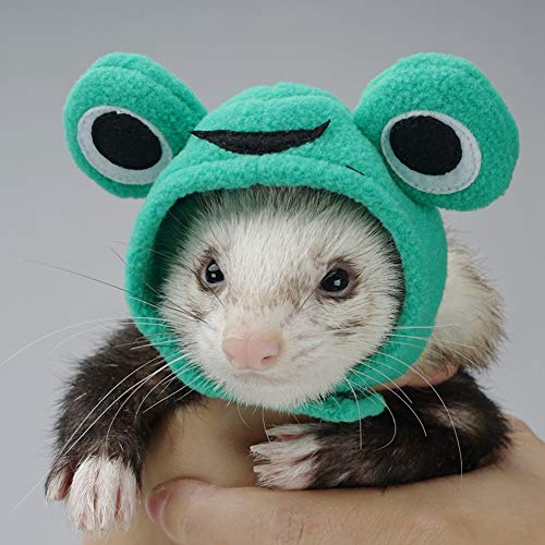 erret Hat Cartoon Animal Shape Pet Cap Ferrets Small Animals Hamster Rabbit Kitten Hat Pet Supplies