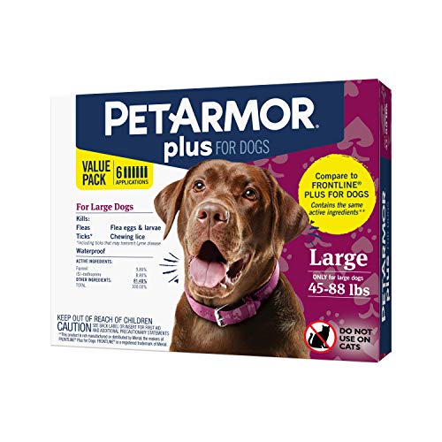 Flea and Tick Prevention for Dogs, Long-Lasting & Fast-Acting Topical Dog Flea Treatment, 6 Count