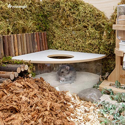 Small Animal Sand-Bath Box - Acrylic Critter's Sand Bath Shower Room & Digging